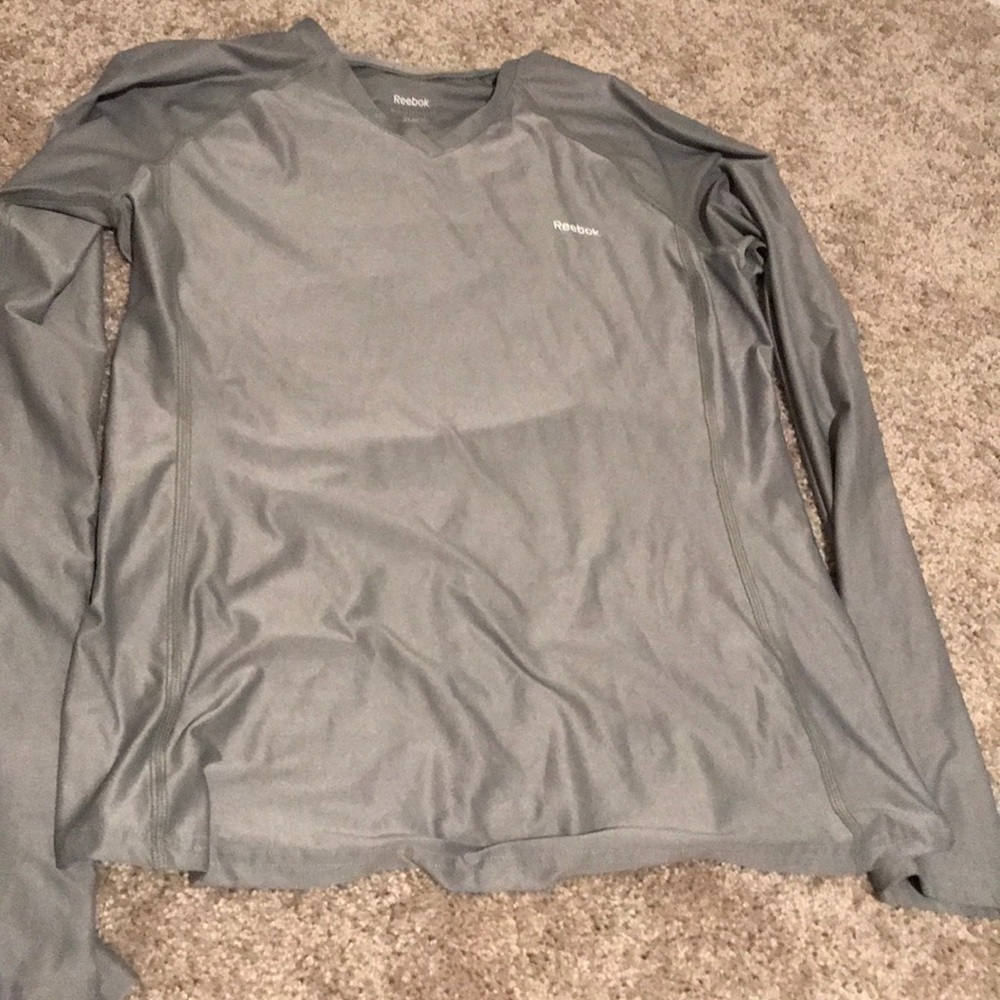 Gray long sleeve Reebok shirt